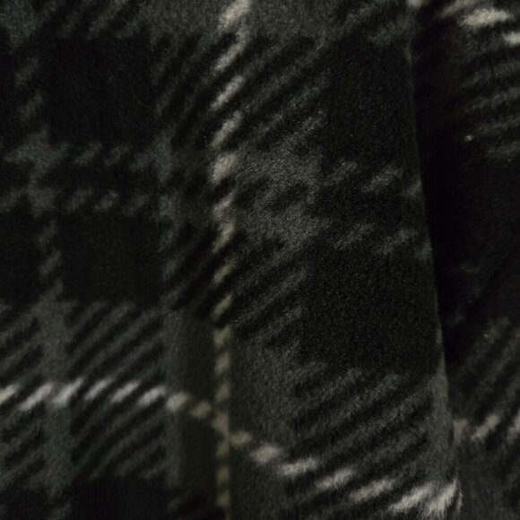 FRYE & CO. NWT Plaid 1/4 Zip Fleece Gray Black Jacket XL - Picture 3 of 8